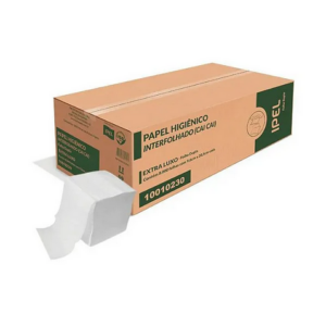 PAPEL HIGIENICO INTERFOLHADO FOLHA DUPLA 8.000 FLS 28G | IPEL