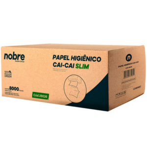 PAPEL HIGIENICO INTERFOLHADO FOLHA SIMPLES C/8.000FLS | NOBRE